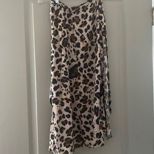 Leopard print maxi skirt